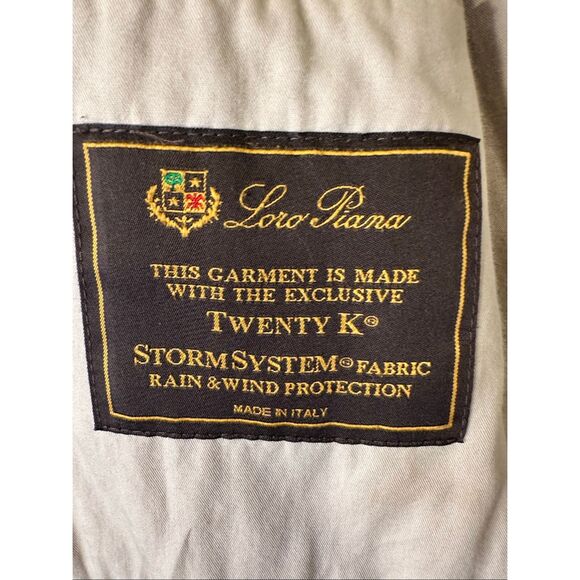 Loro Piana Twenty K Storm System Fabric zipper jacket, size L - Picture 6 of 10